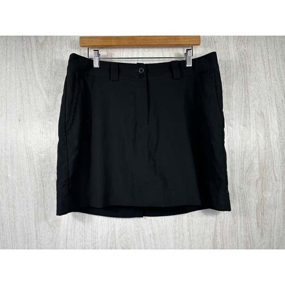 Nike Tour Performance Dri-FIT Black Golf Tennis Skort Skirt Womens M - Picture 2 of 6
